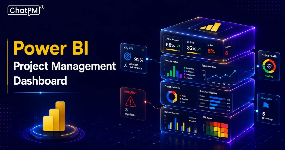 Microsoft Power BI Project Management Dashboard 
